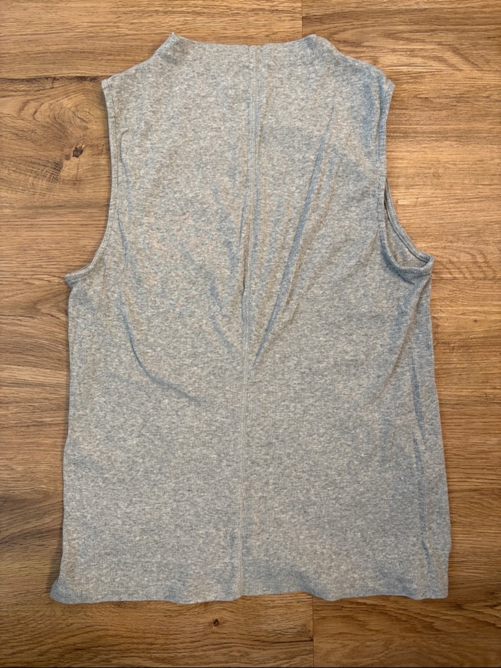 Everlane Light Gray Ribbed Crew Tank - Picture 5 of 5